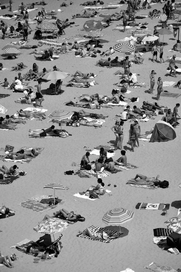 Beach in Biarritz France