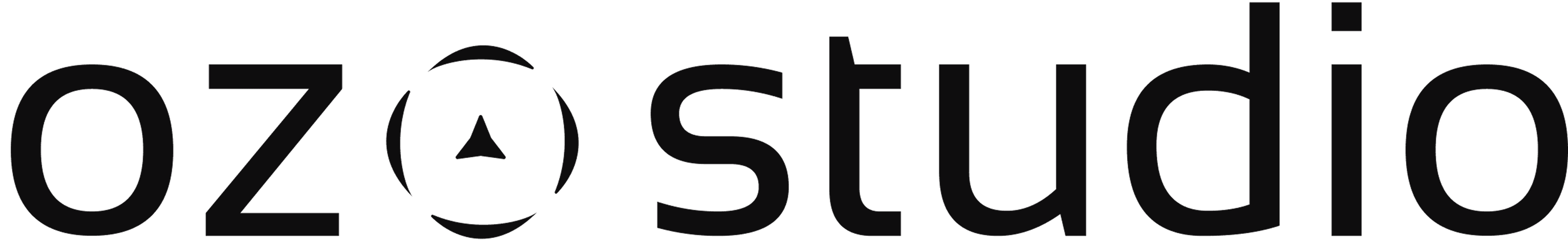 Stylized logo that reads "ozostudio" in modern typography.