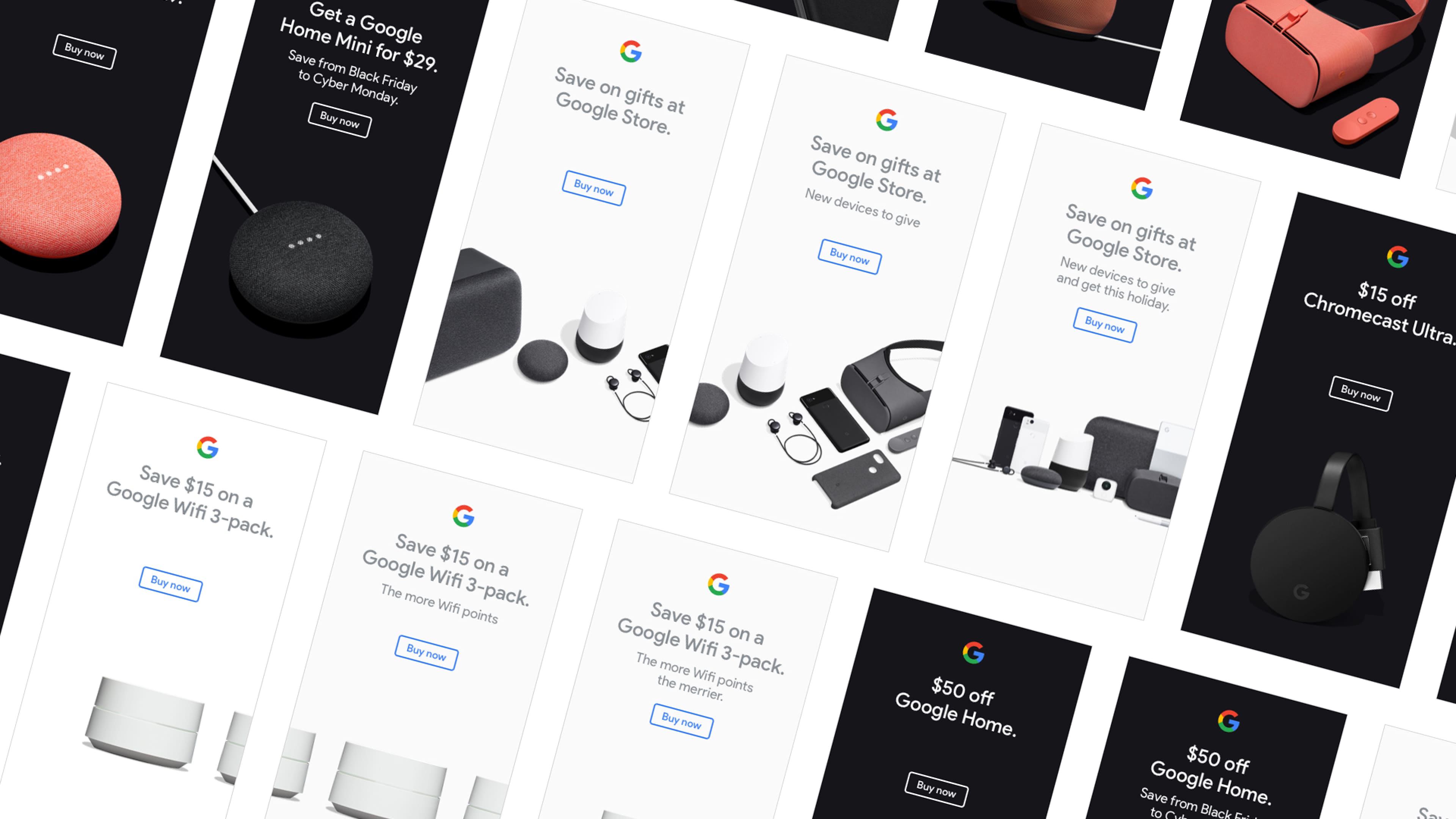 Tall medium Google Store web banners