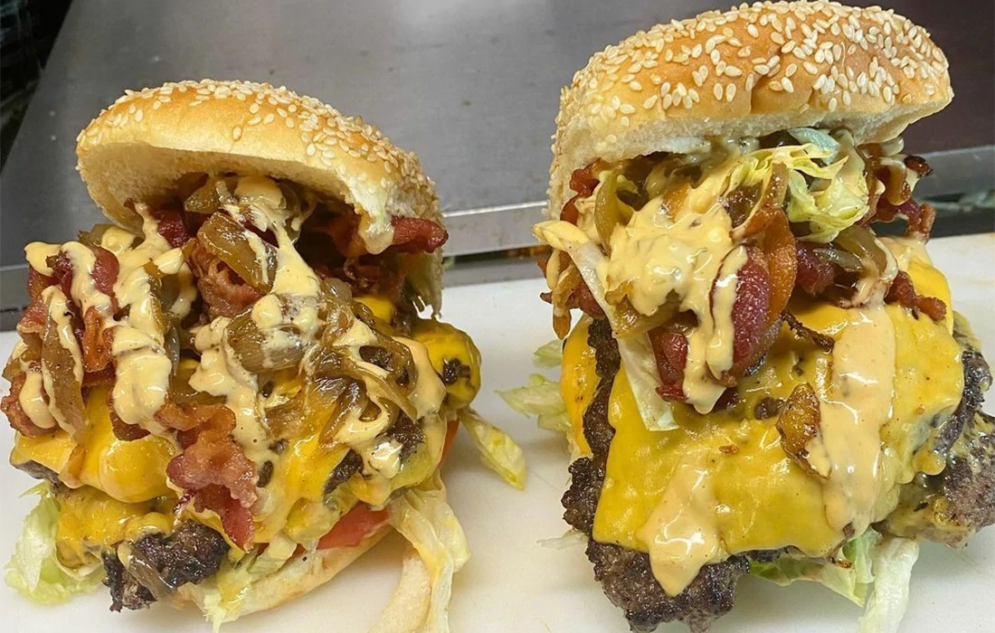 Two Double Cheese Burgers