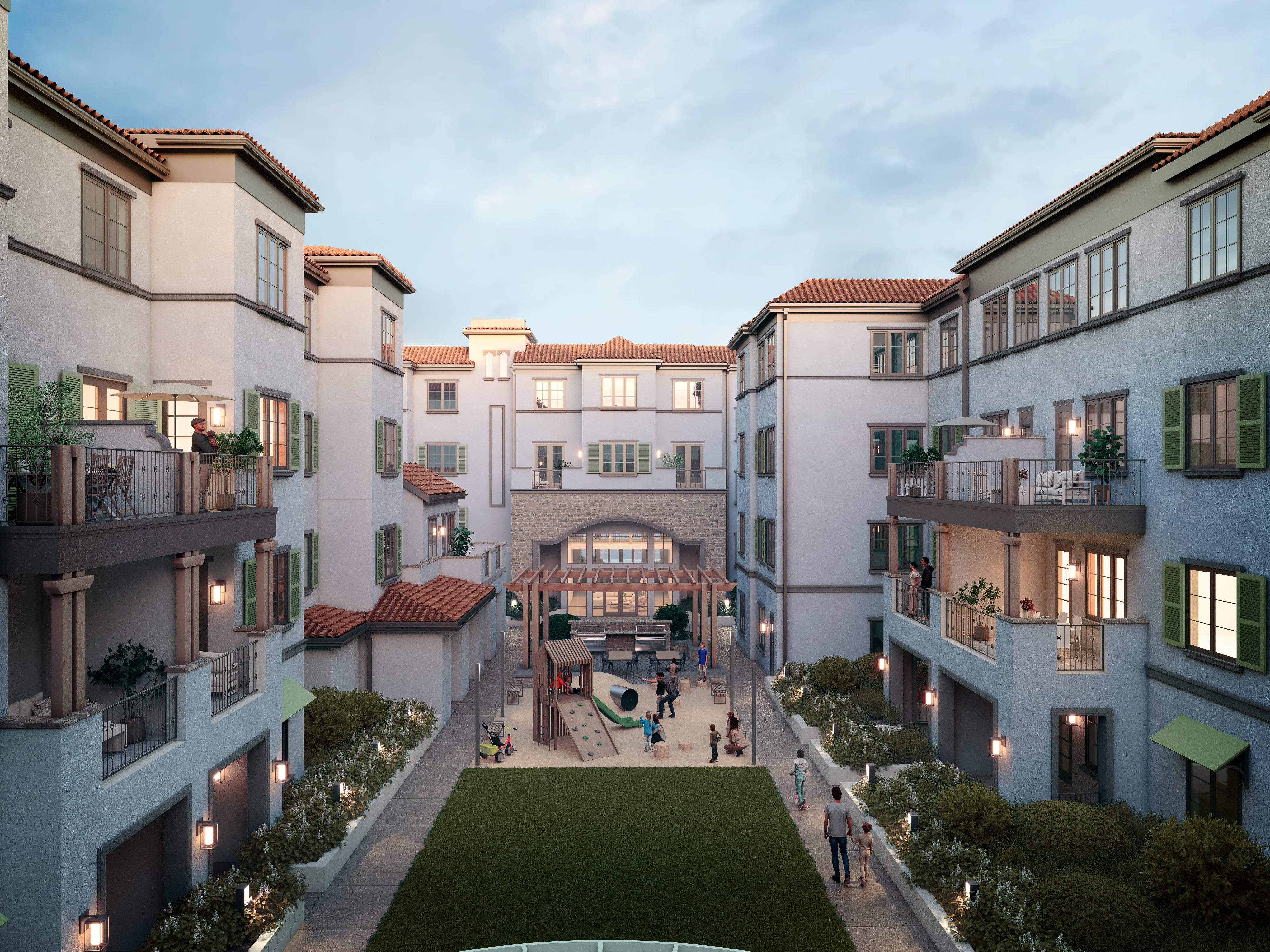 Building's interior outdoor area
