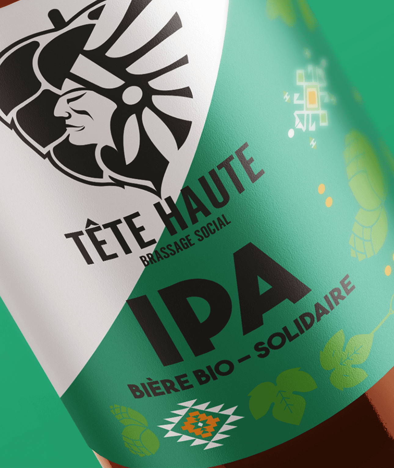 Nouveau packaging bouteille de la bière Tête Haute