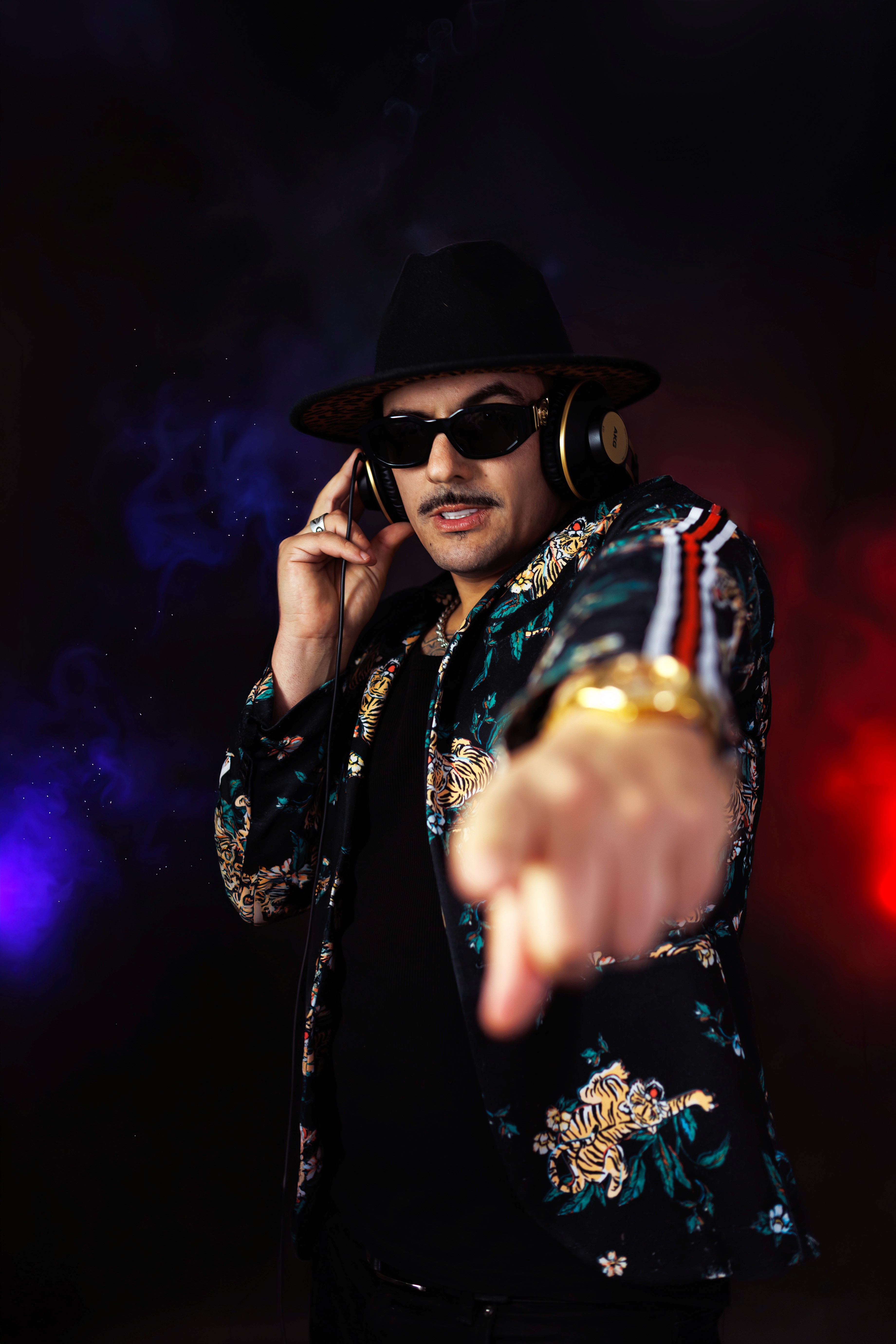 DJ playing in a club
