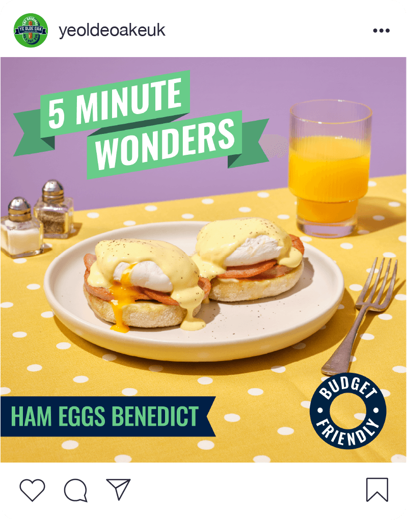 Ye Olde Oak Luncheons Campaign, 5 minute wonders