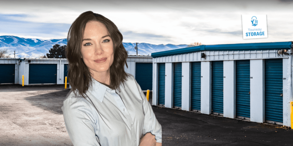 YourWay Storage facility with secure units and mountain backdrop in Winston-Salem, NC.