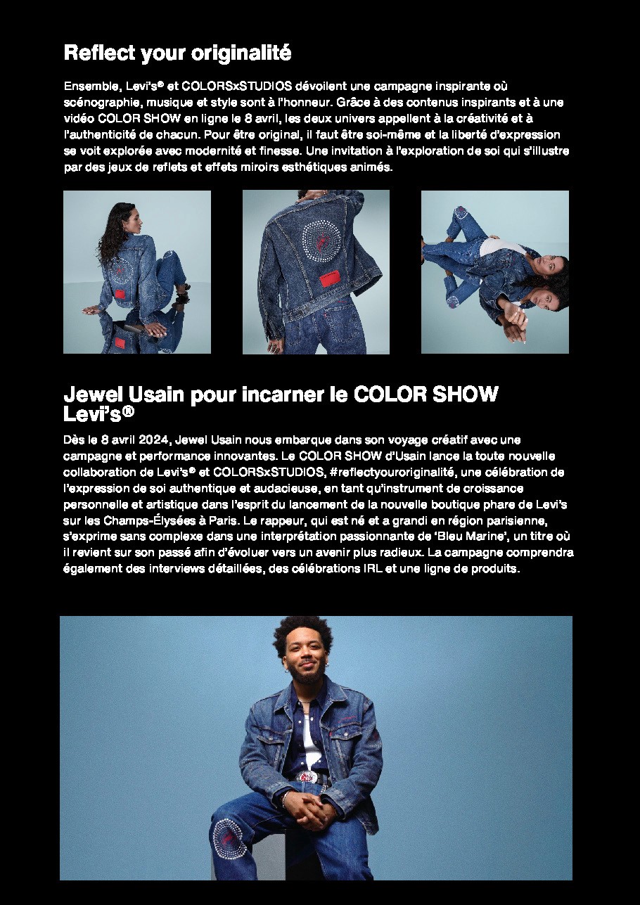 extrait d'une rédaction de texte pour levis