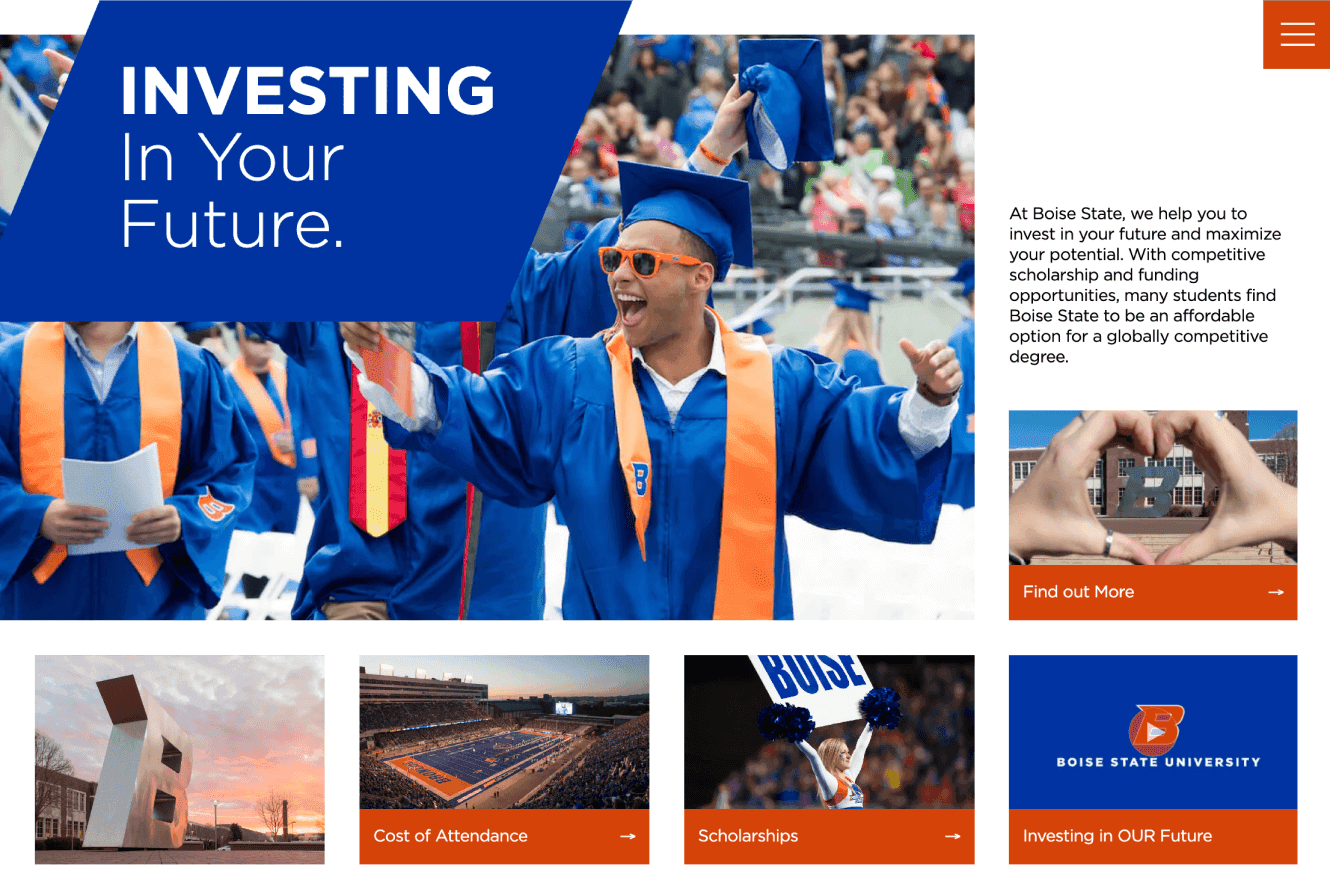 Boise State University brochure page 1