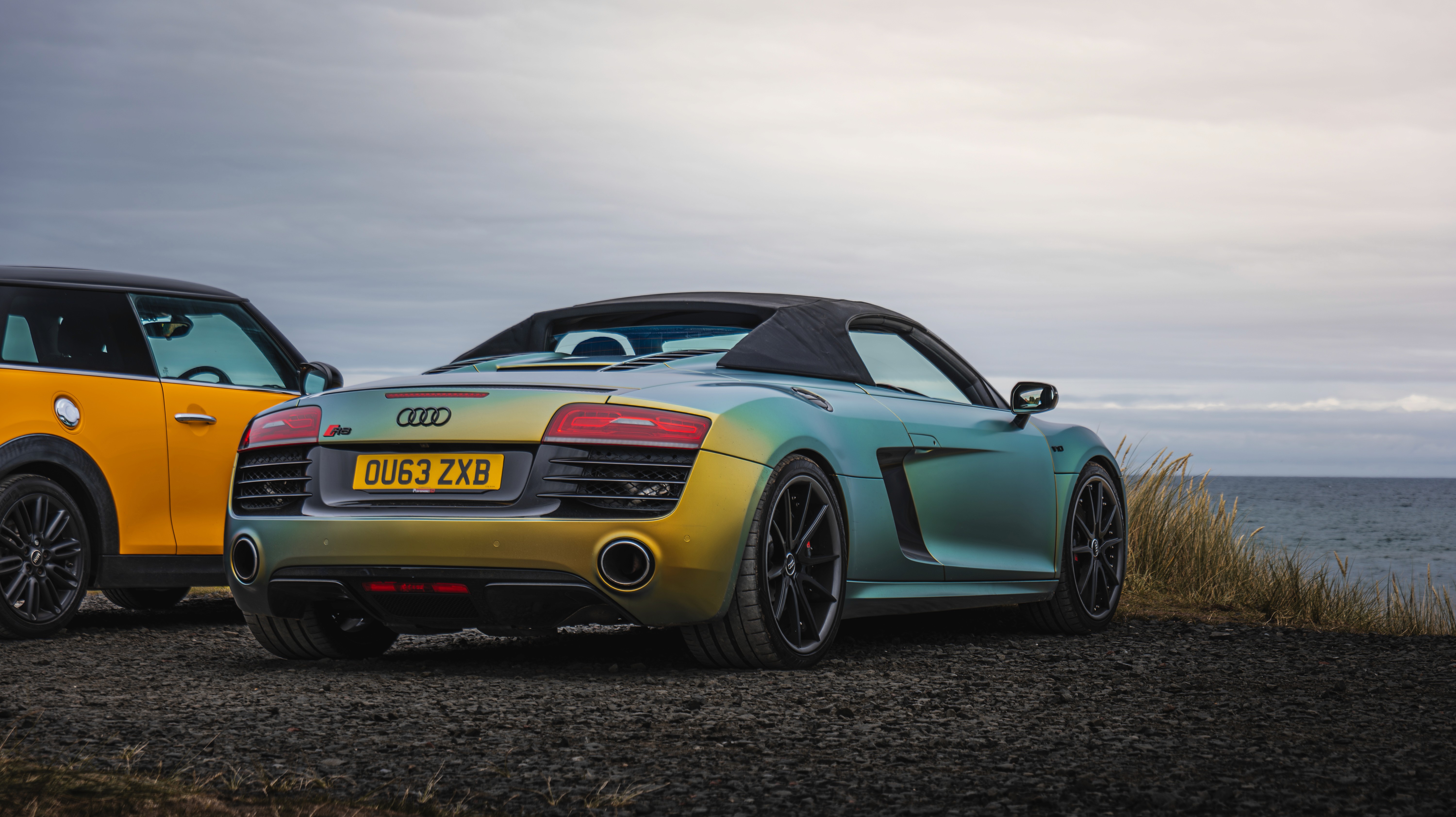 Automotive photography of a Audi R8 shot in natural light