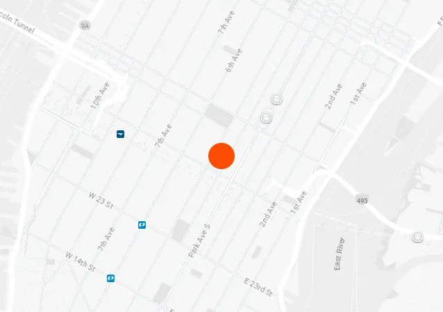 11 E 36th St Map