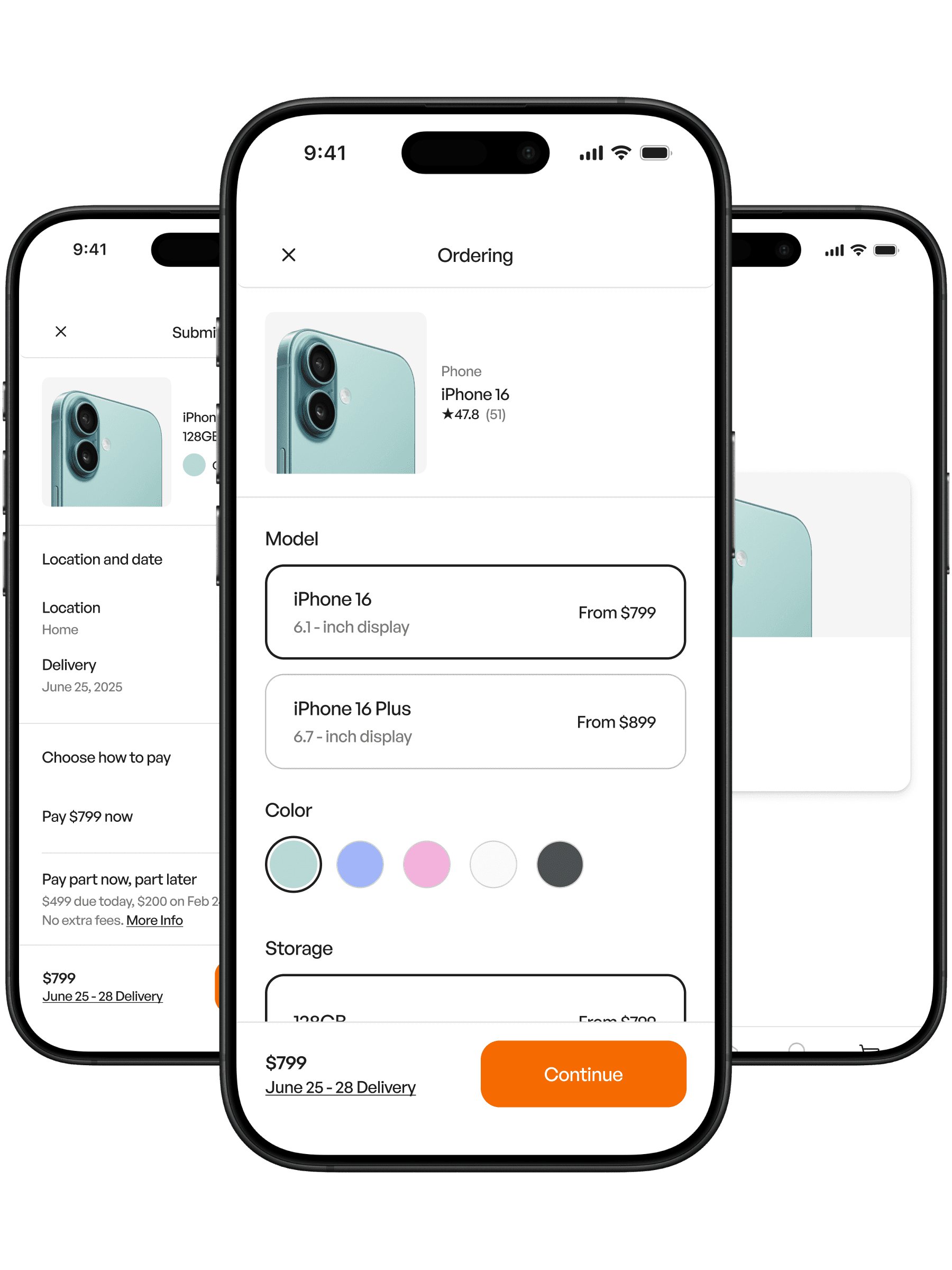 Ecommerce checkout UI
