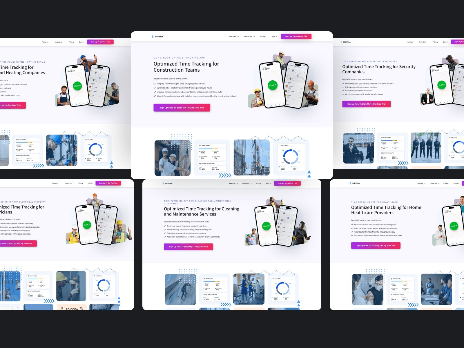 Shiftflow Website Design