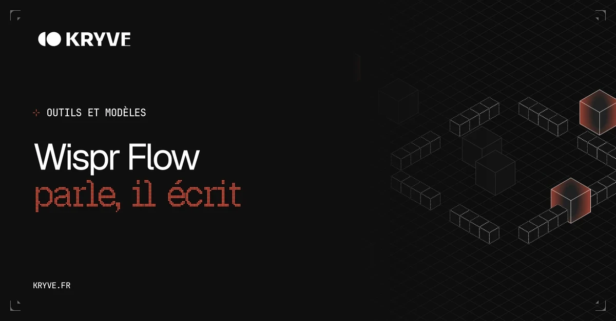Wispr Flow : couverture Kryve, catégorie Outils et modèles