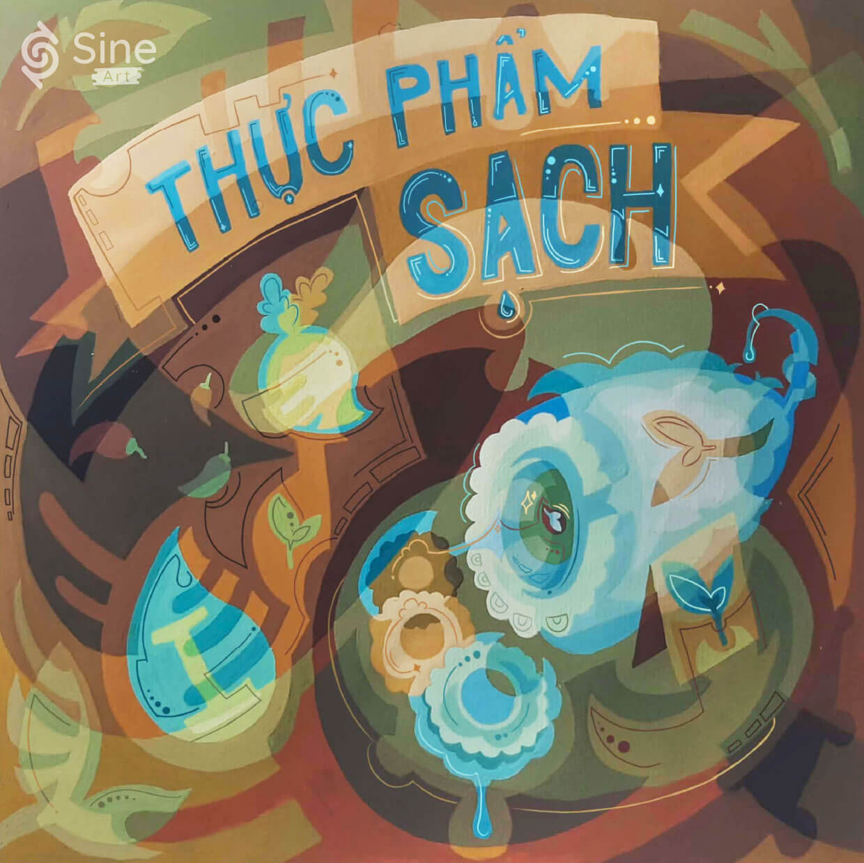 Bài trang trí màu