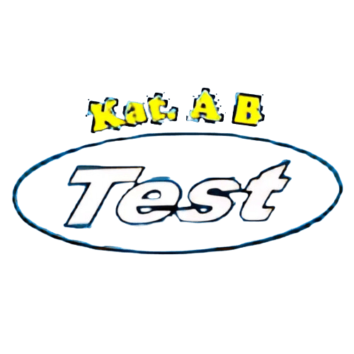 Logo szkoły jazdy OSK Test, symbol profesjonalizmu w nauce jazdy.