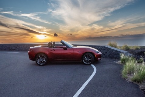 Red Mazda Miata MX-5 Convertible for Rent Big Island Hawaii
