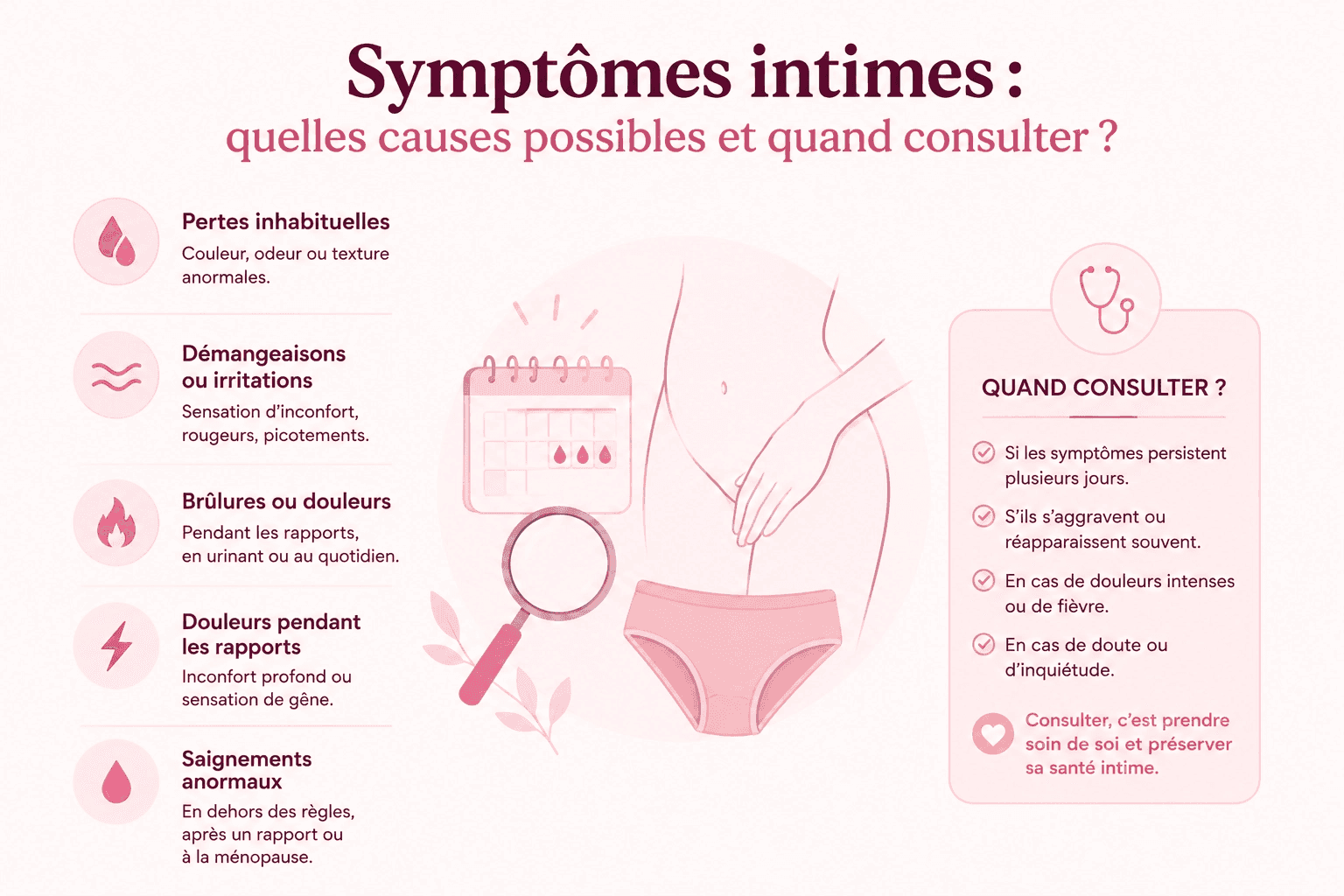 symptomes intime