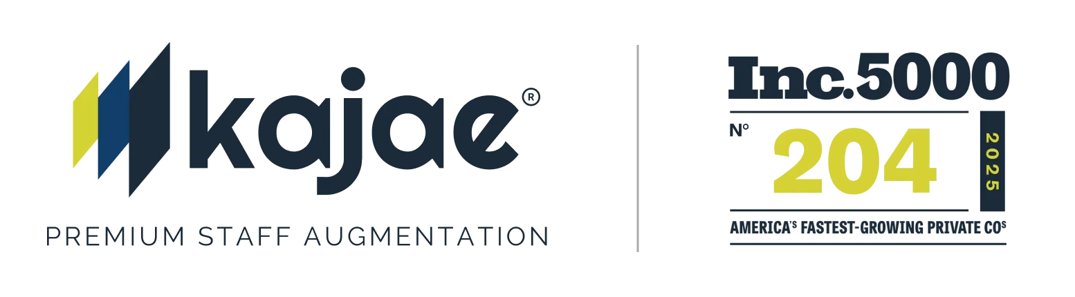Kajae Logo and Inc.5000 badge, number 204 in 2025