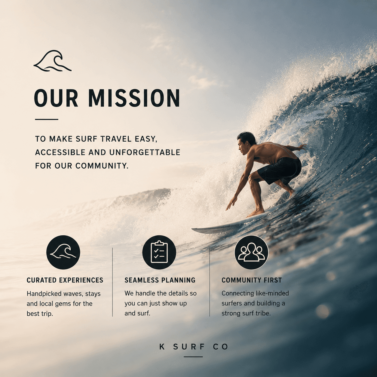 A man with surfboard