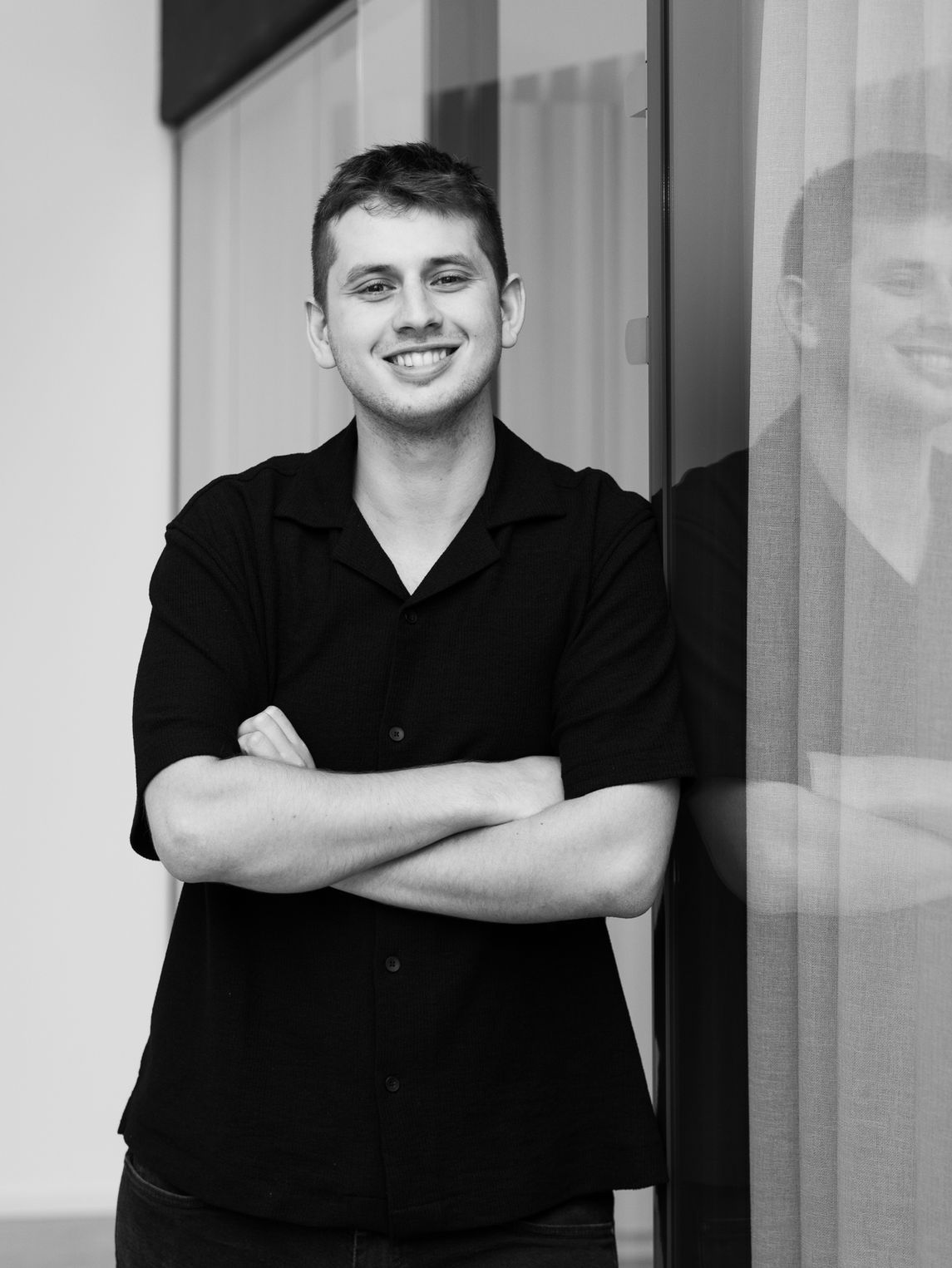 Man in traditional japanese clothing at night