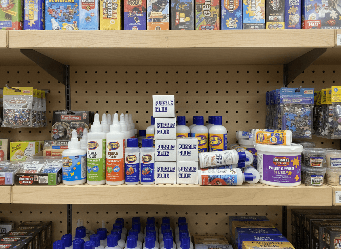 A box with artistic lettering displaying the word "Optics" in purple hues on a wooden surface.