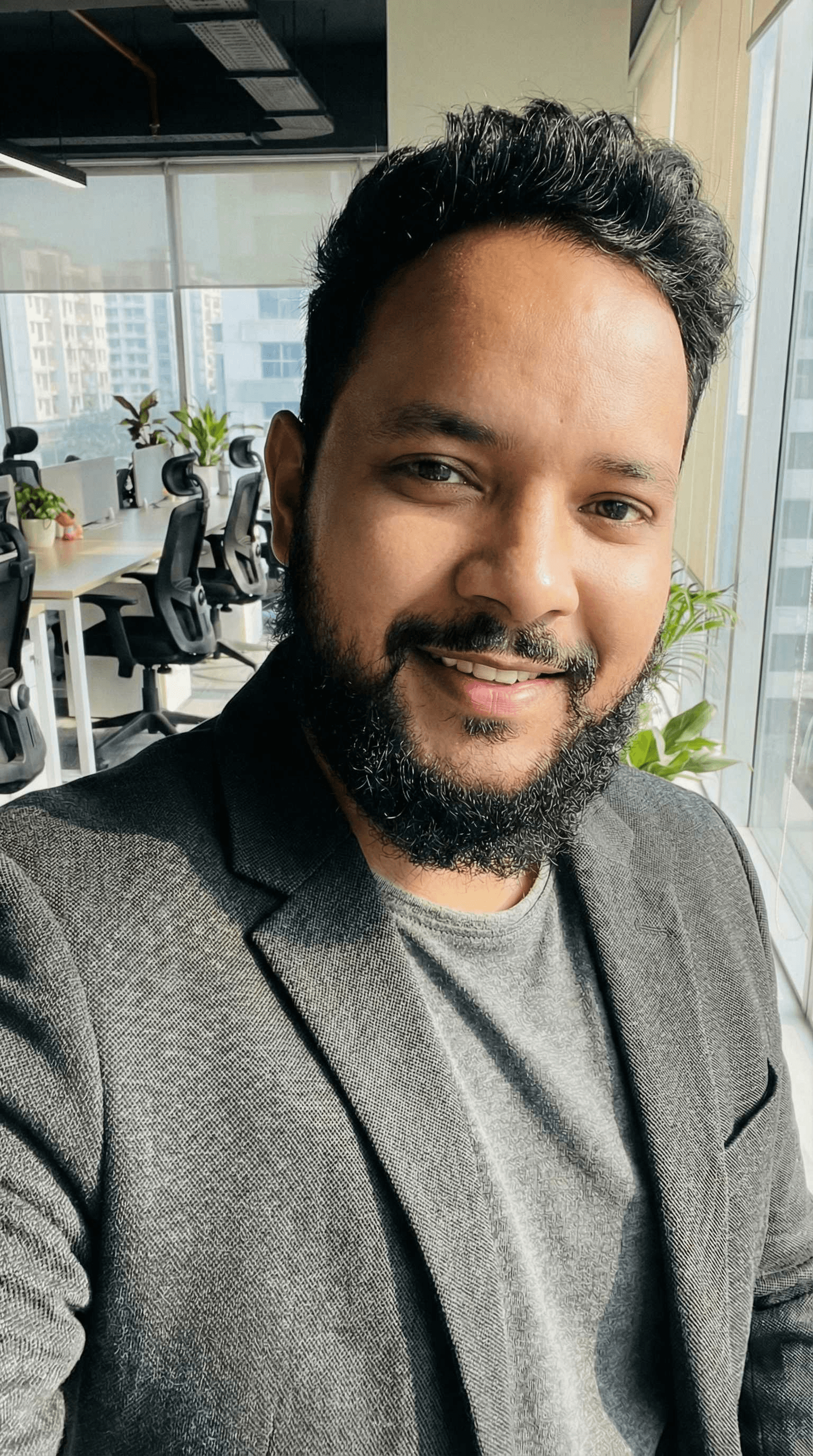 Portrait  of a young man with beard