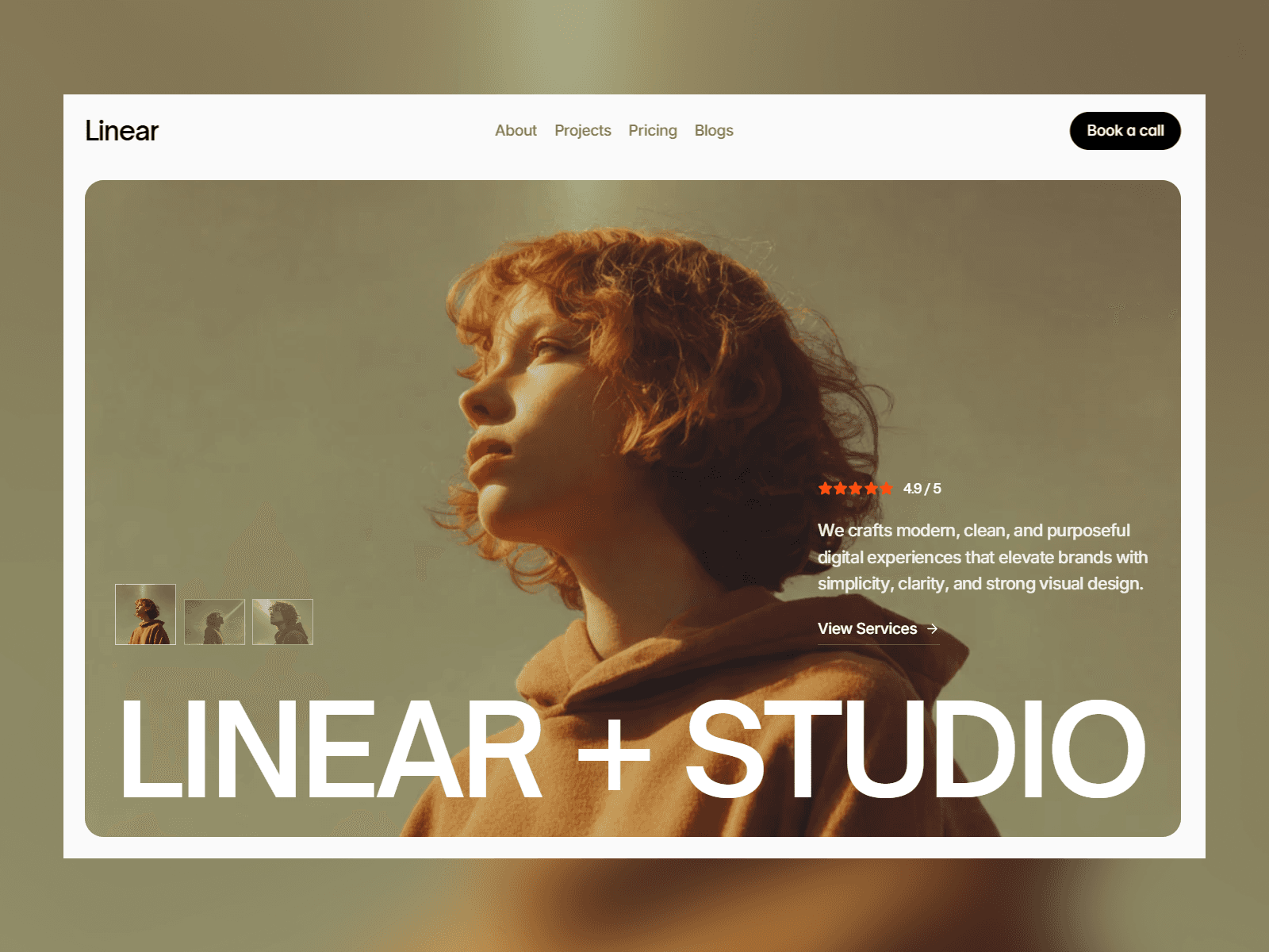 Linear Studio Framer Agency Template