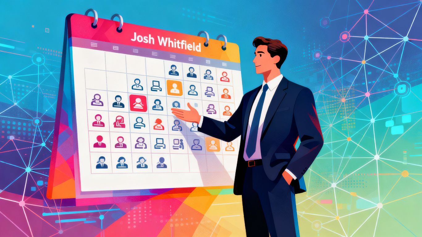 Josh Whitfield booking meetings with AI