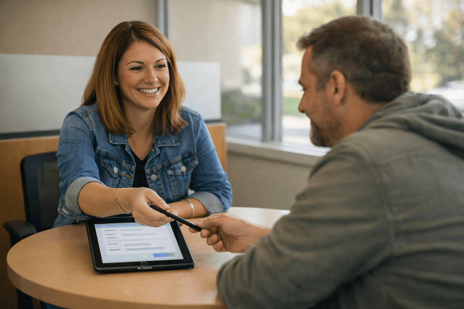 Credit union staff using CU*NorthWest CBX digital forms to reduce paper-based workflows