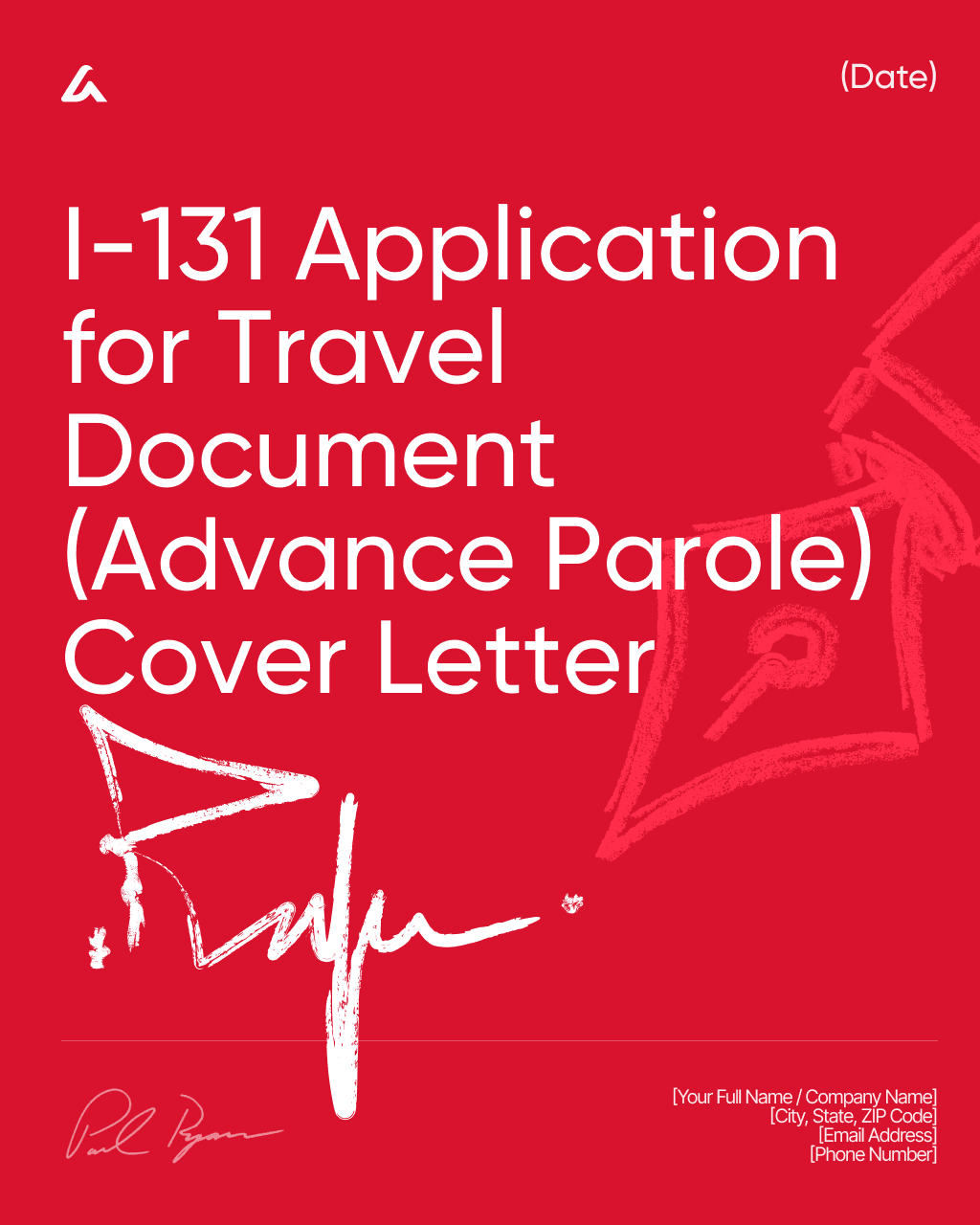 I-131 Application for Travel Document (Advance Parole) Cover Letter