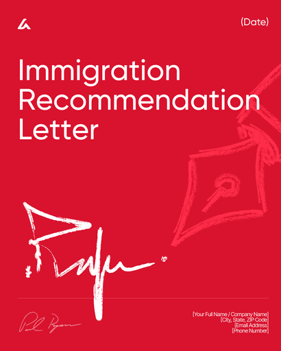 Immigration Recommendation Letter