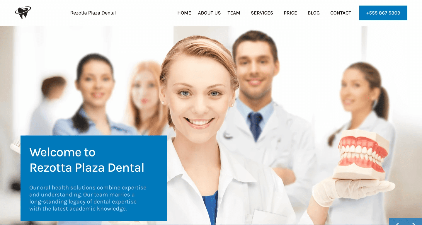 Rezotta Plaza Dental Website