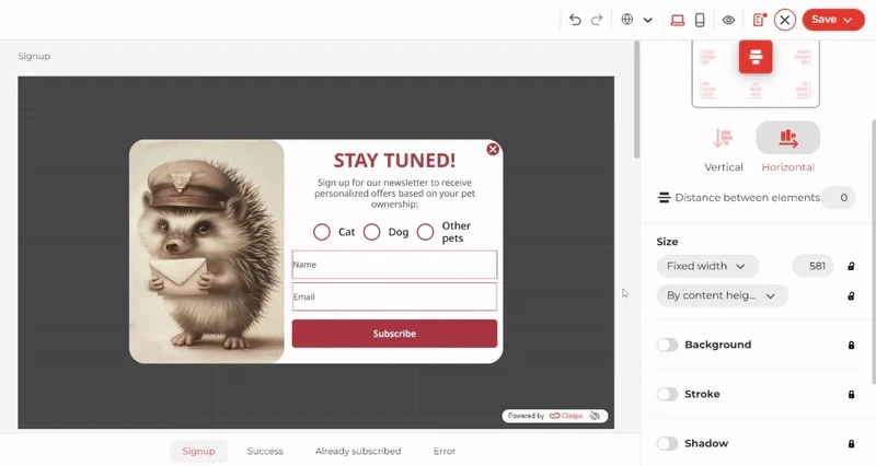 Columns-component-design