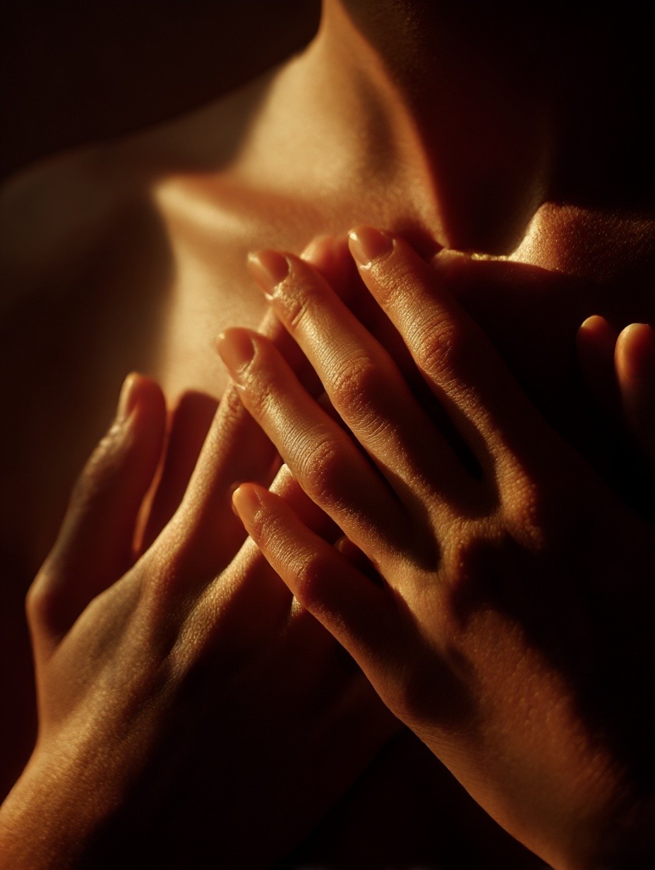 placeholder image hands to heart meditating