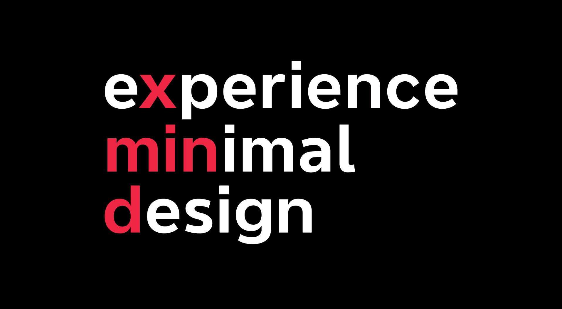 极简设计文字展示