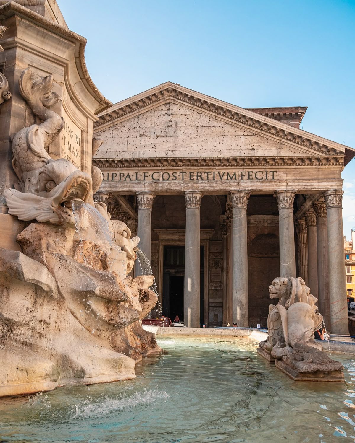 Interior of the Pantheon, one of Rome's best-preserved ancient landmarks.