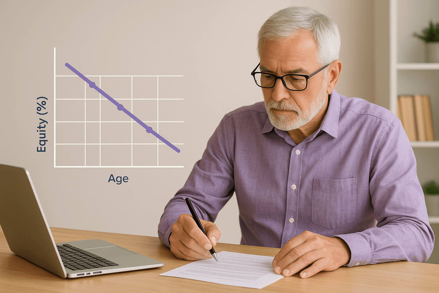 The glide path: how to reduce equity gradually
