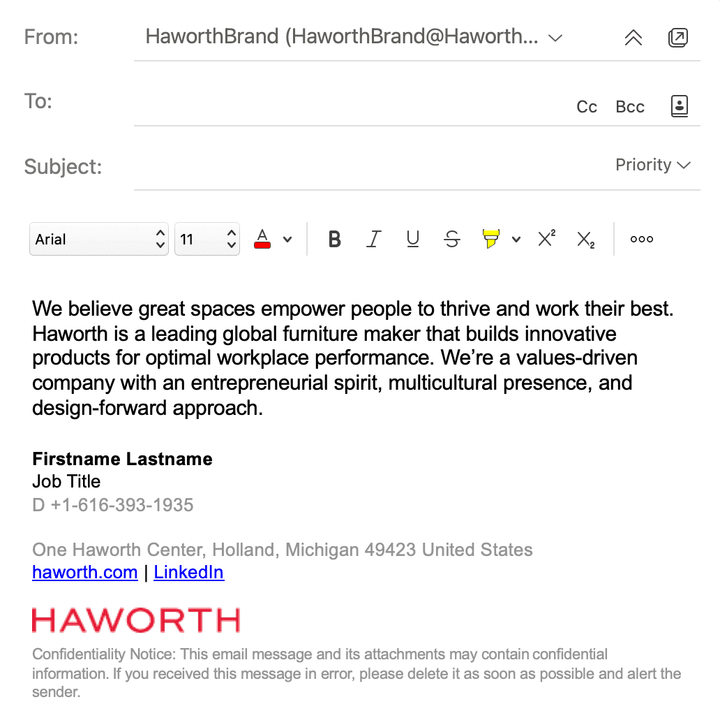 different email designs