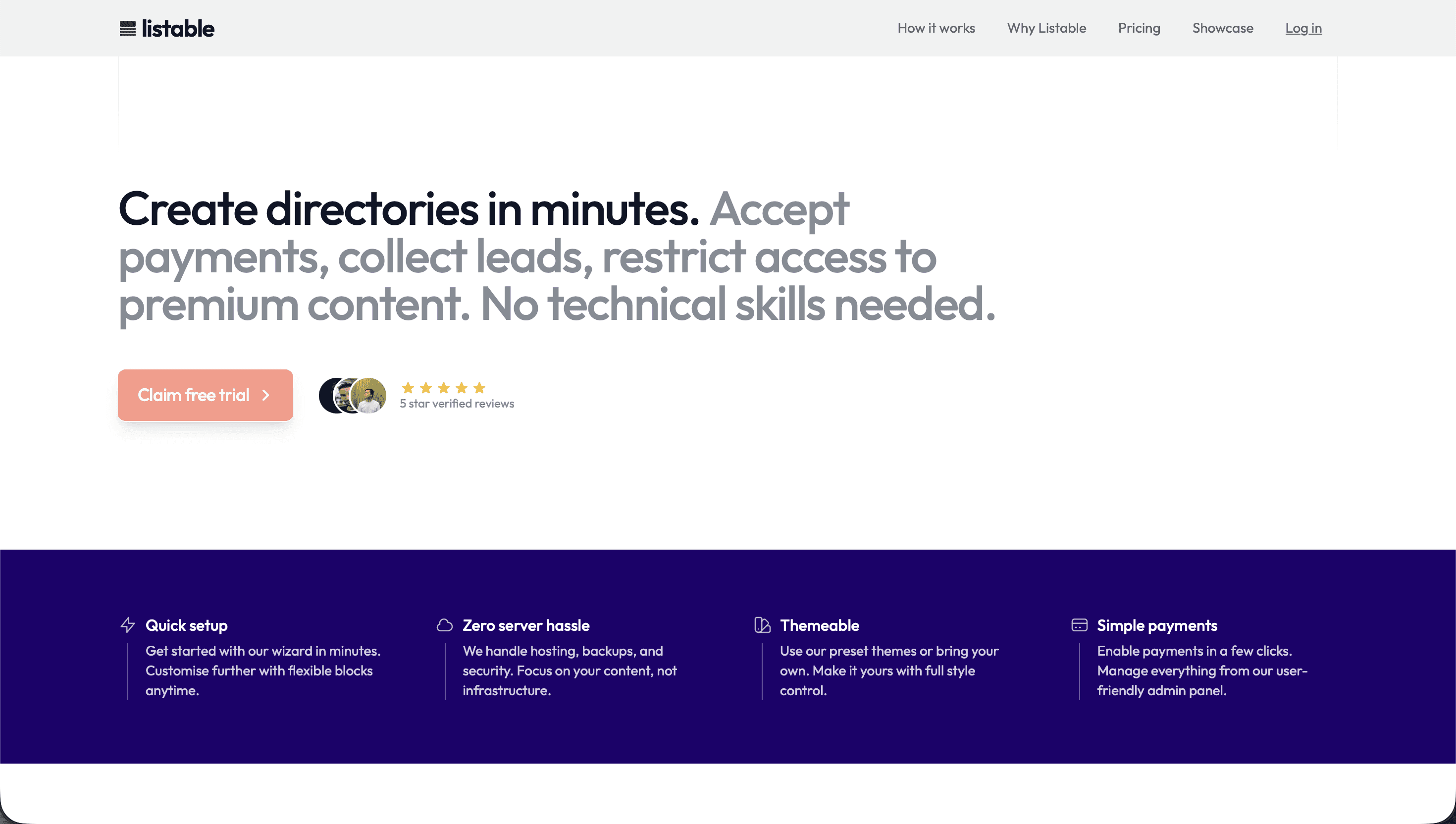 listable directory builder