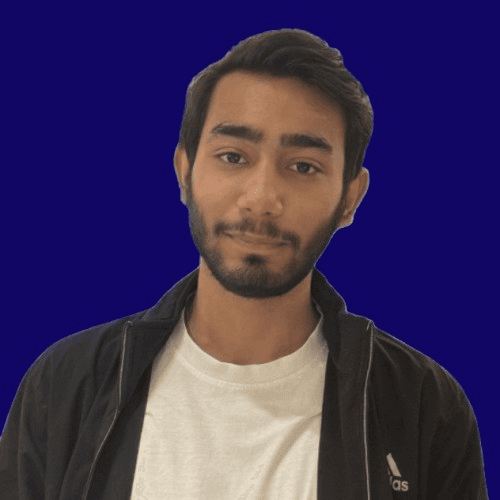 smiling woman standing while holding orange folder