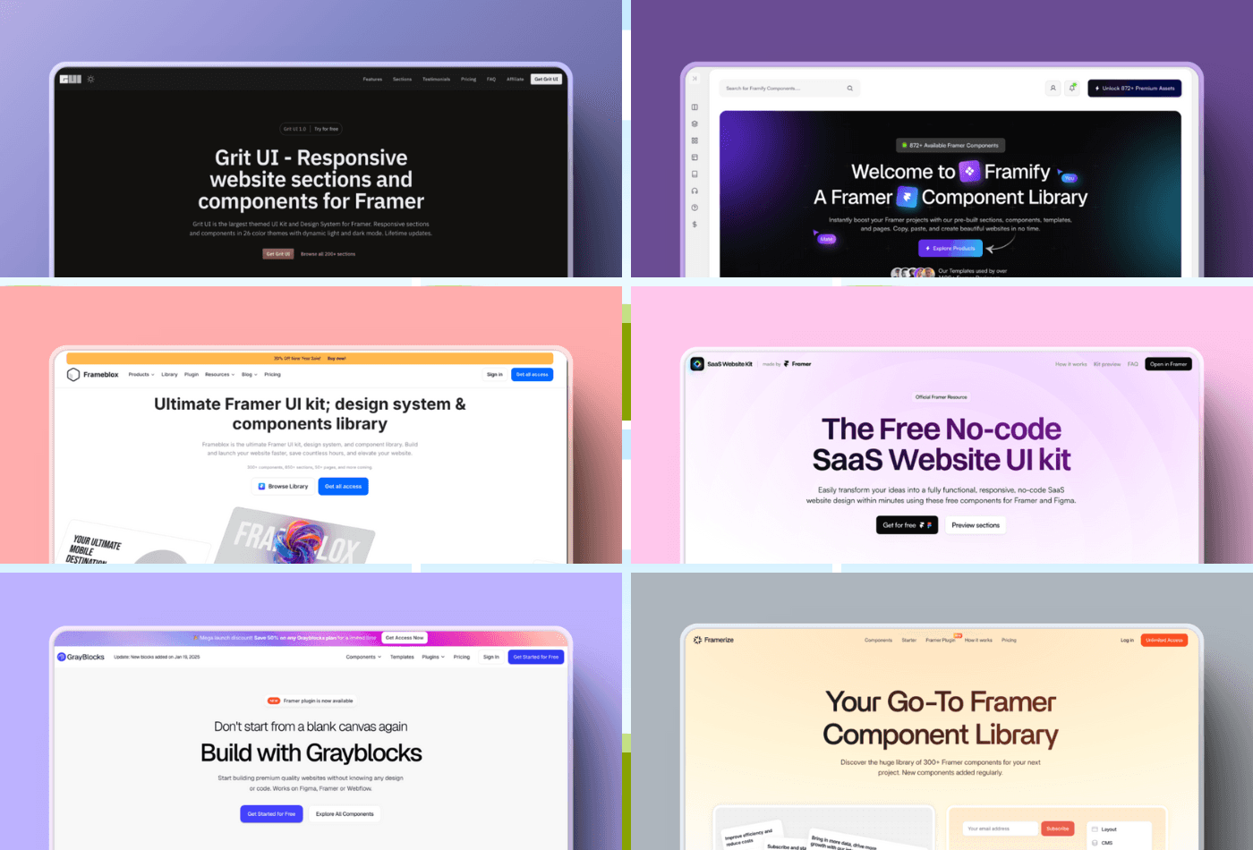 15 Best Framer UI kits for 2025