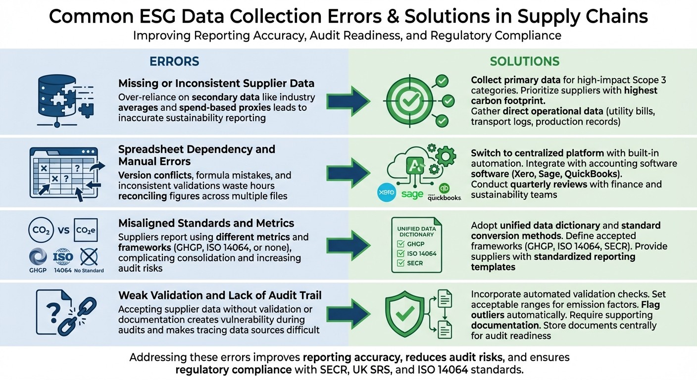 4 Common ESG Data Collection Errors and Solutions for Supply Chains