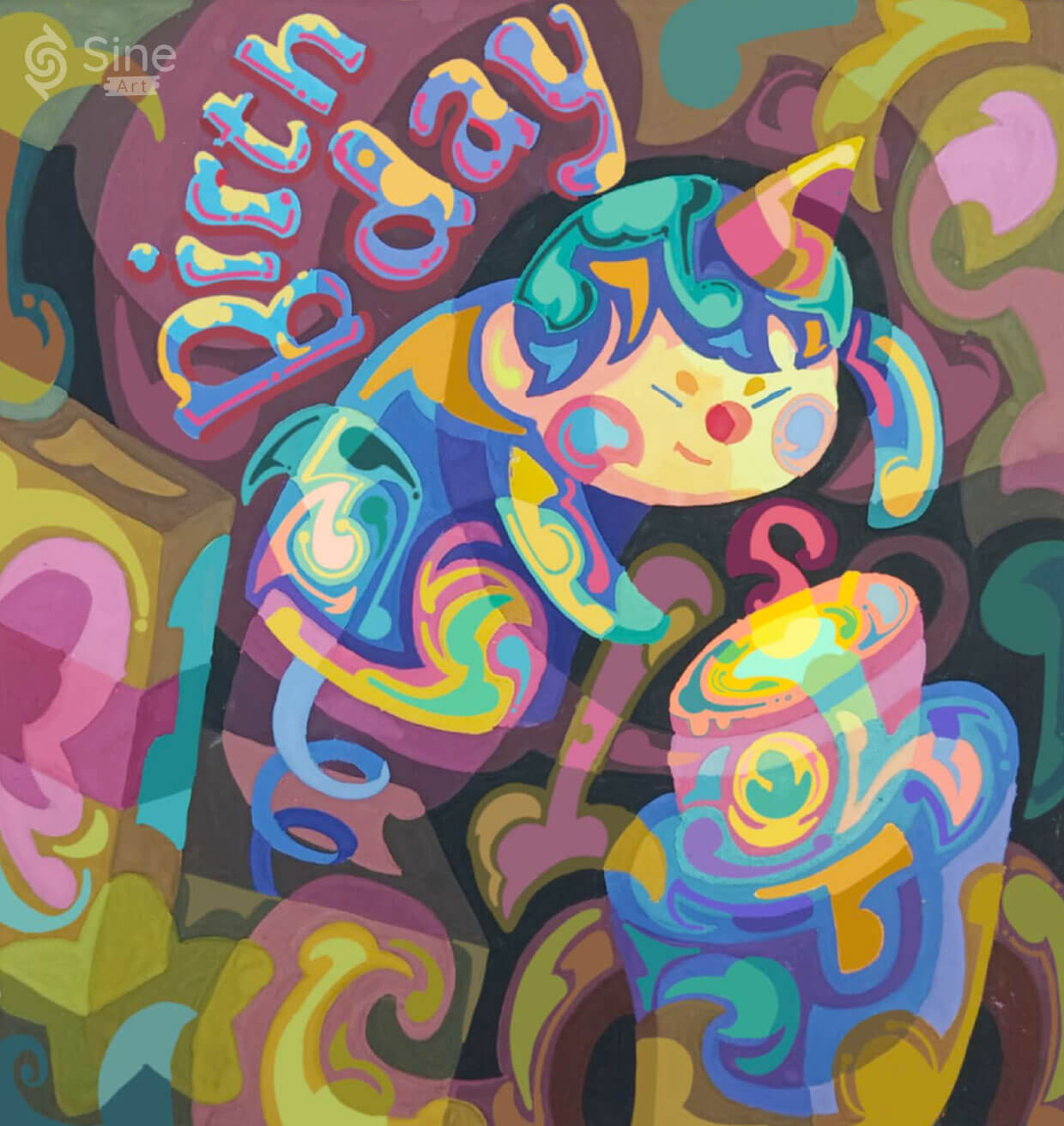 Bài trang trí màu