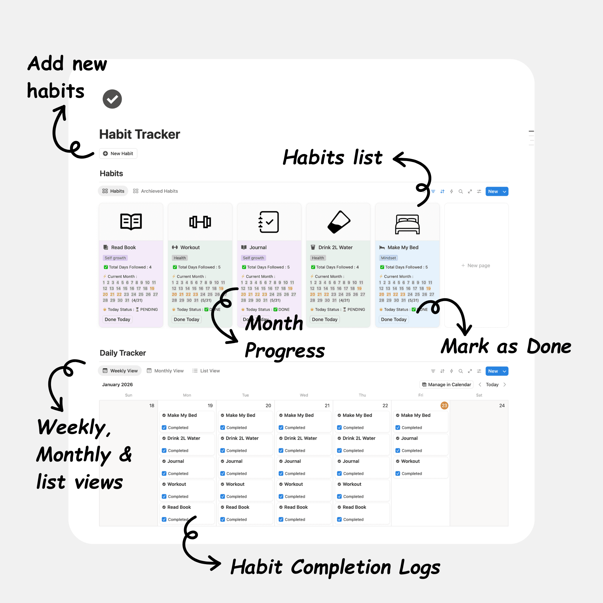 notion habit tracker template