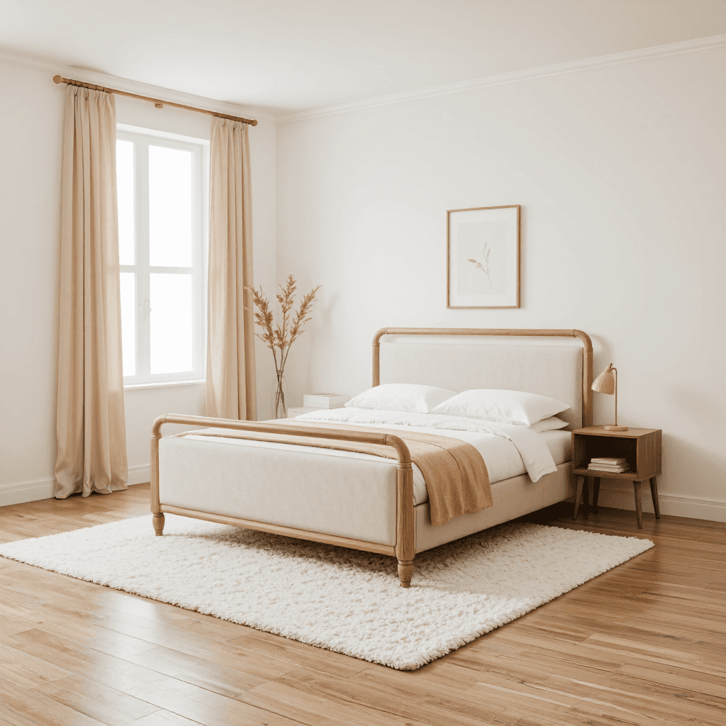 product photography of decorative bed