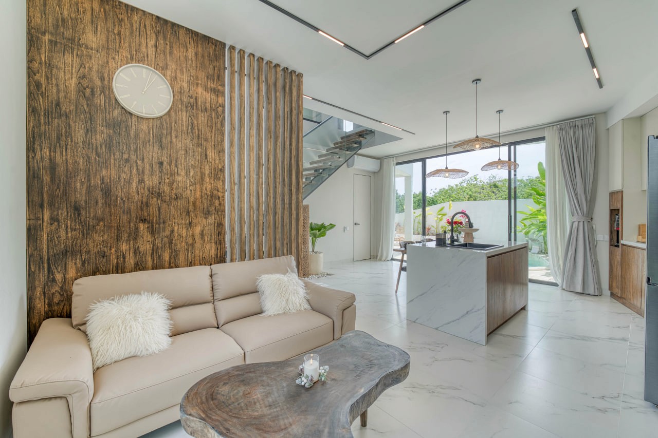 New 3-bedroom villas in a gated premium complex in Bukit, Pandawa, located just 5 minutes from Pandawa Beach and designed around rooftop living with panoramic ocean and sunset views