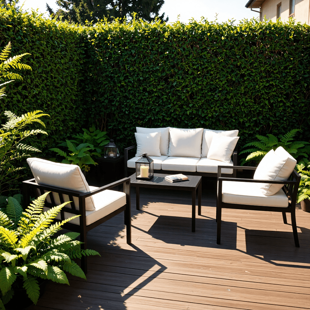 product photography of Outdoor patio furniture set