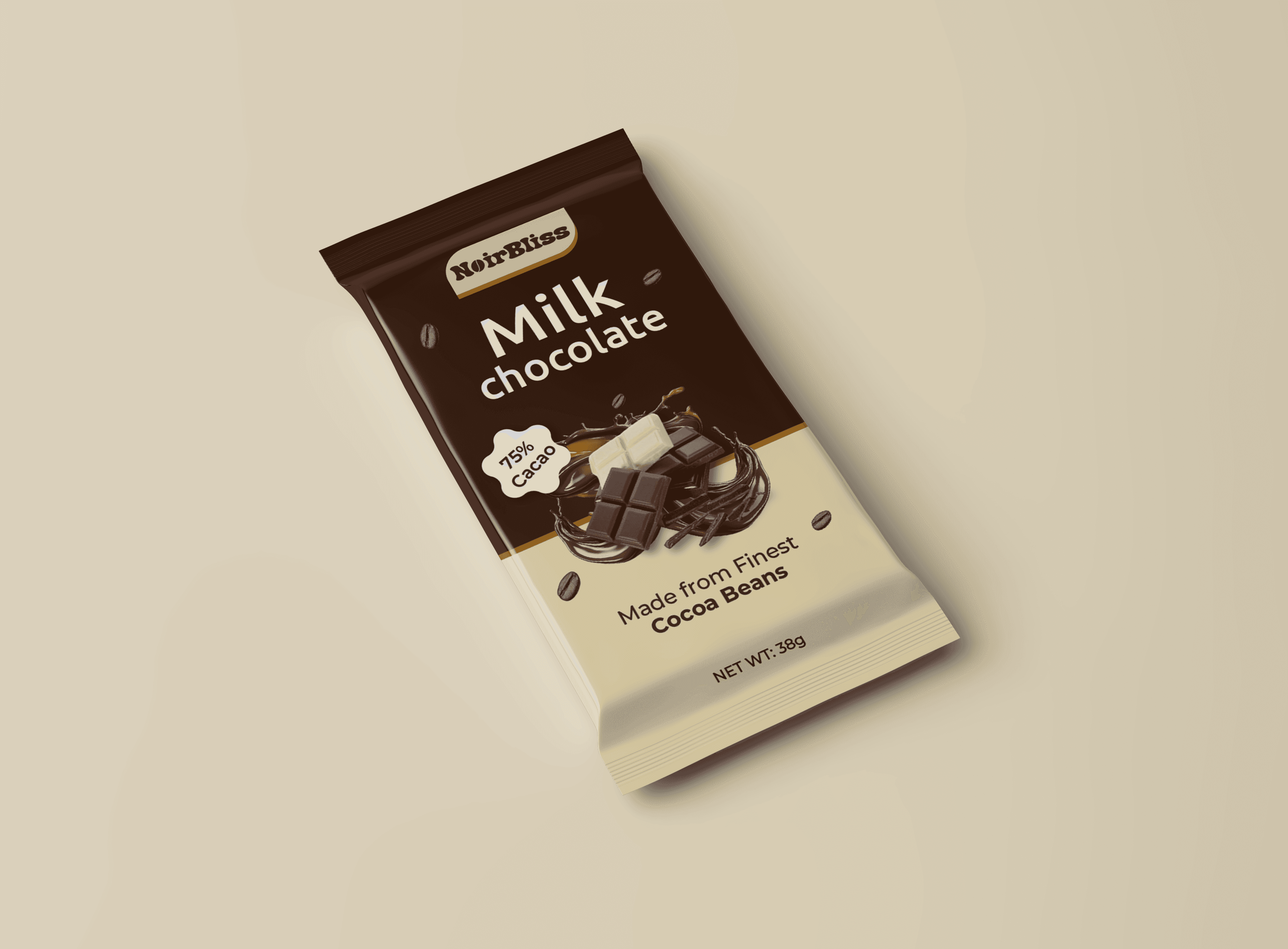 Front view and back view label