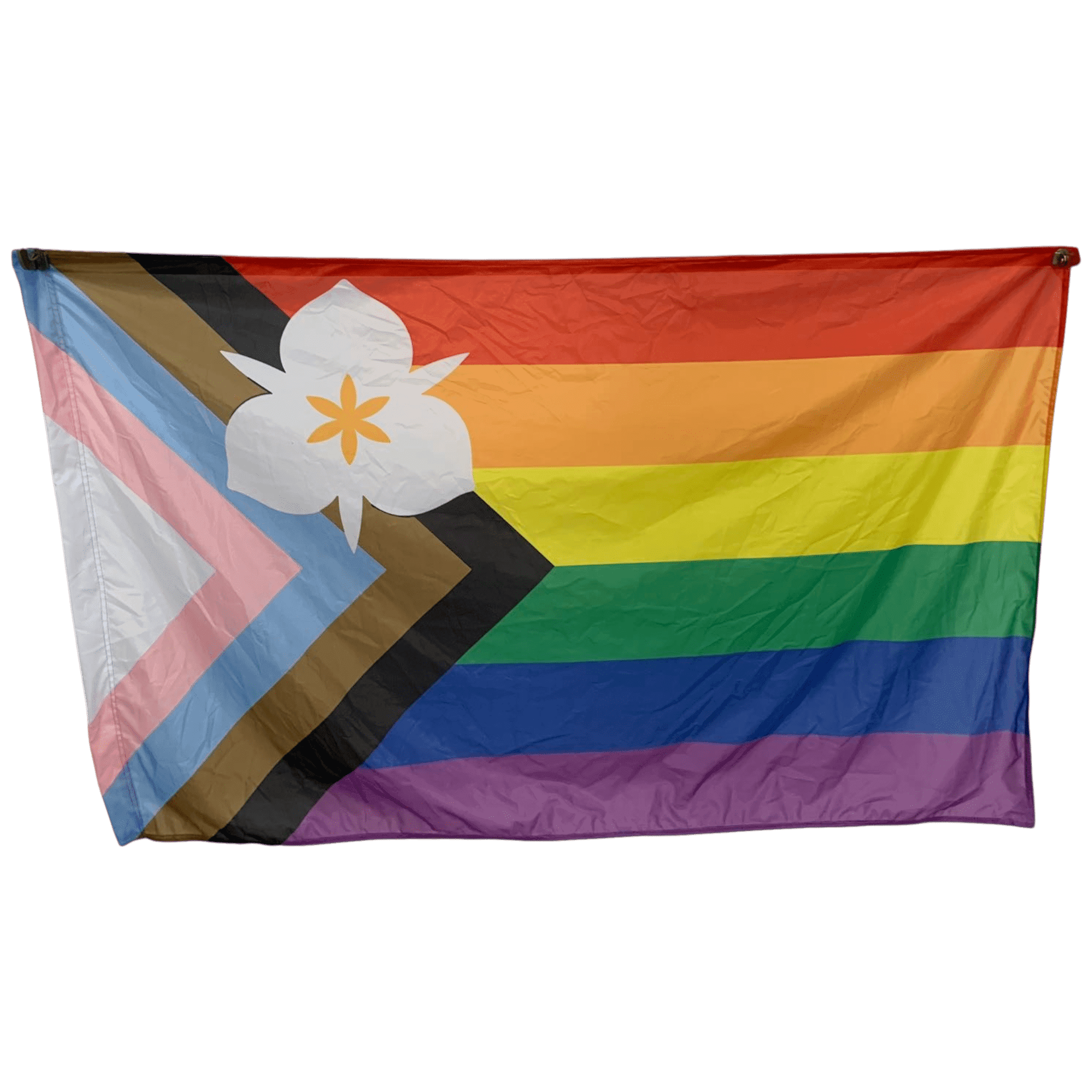Salt Lake City Gay Pride Flag – Sego Lily Edition - Salt Lake Pride Flags