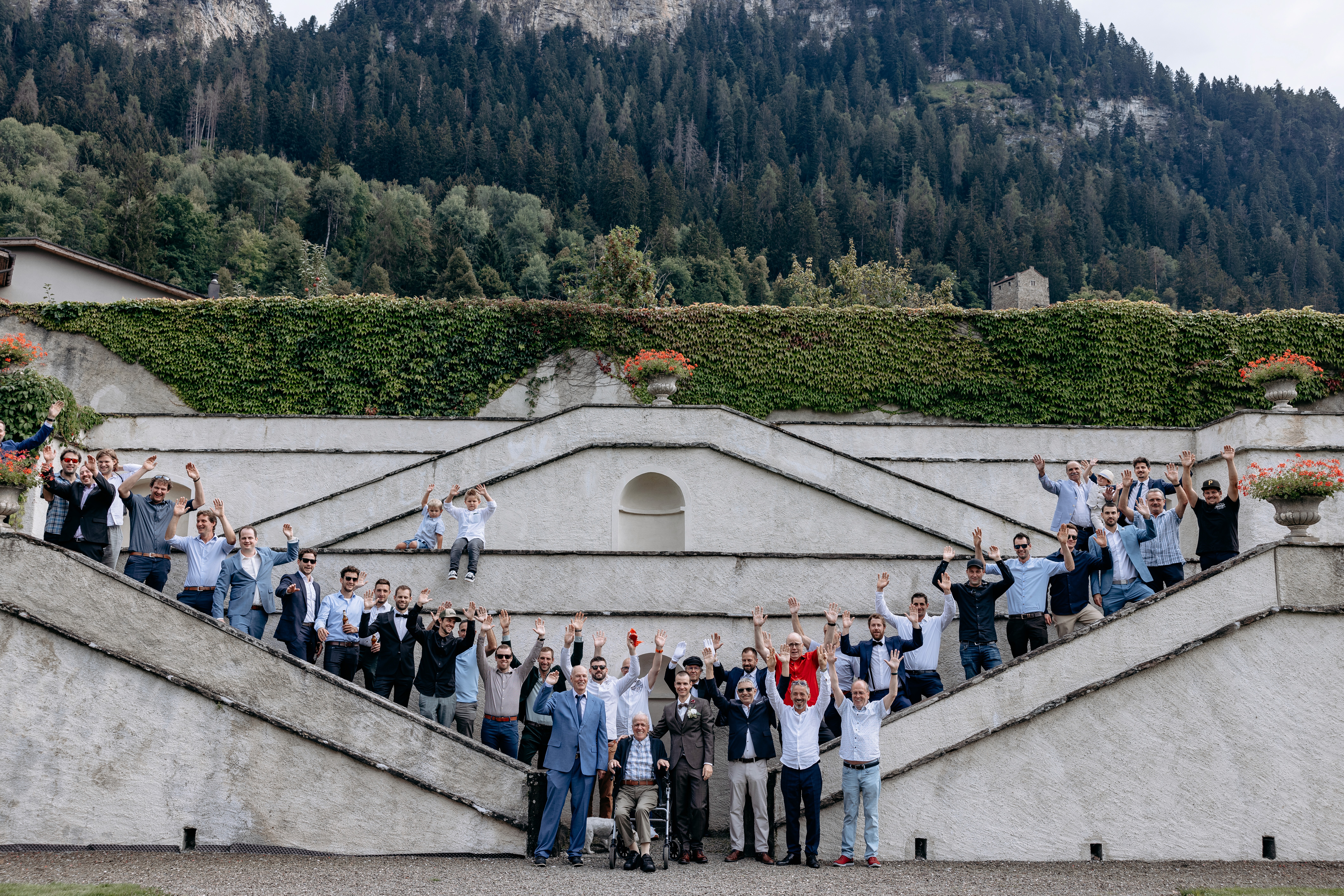 Gruppenfoto in Graubünden