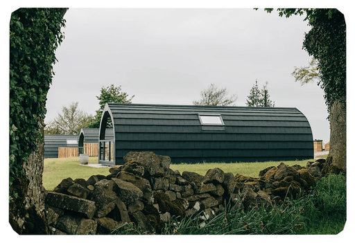 Photograph of luxury glamping pod from the outside